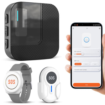 Daytech Wireless SOS Button for Elderly with Tuya Phone Alerts